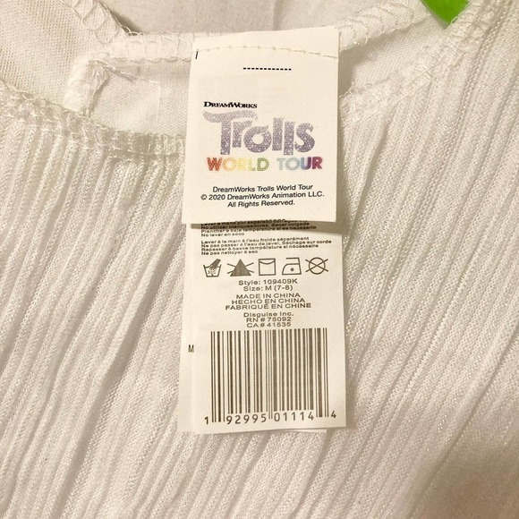 NWOT Child's M Trolls World Tour Barb Halloween Costume - Picture 8 of 10